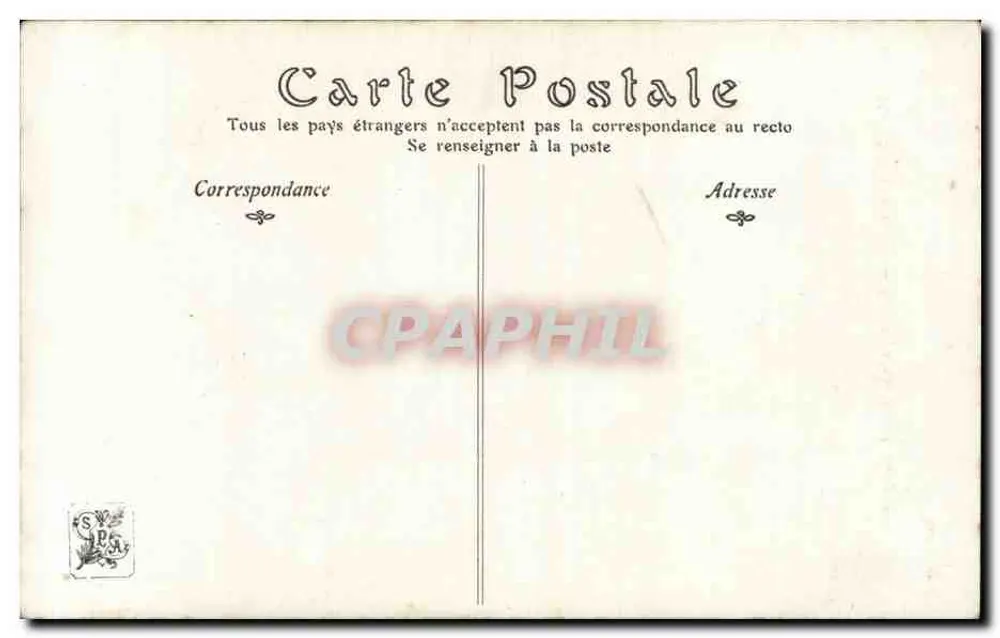 Salon von 1907 — Partie Carrée, von A. Faugeron — ND Fotografie - Rückseite
