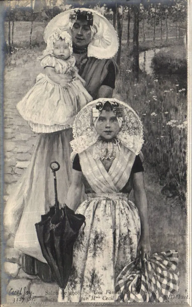 Eine Familie aus den Niederlanden — Salon von 1908 — von Mrs. Cecil Jay - Vorderseite