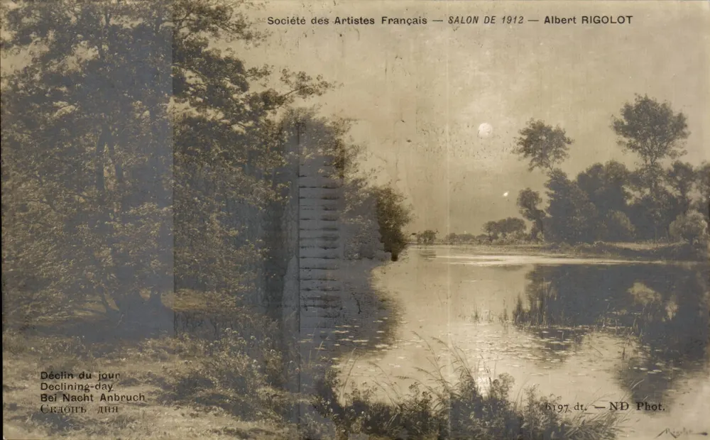 Abenddämmerung — Société des Artistes Français — Salon de 1912 — Albert RIGOLOT - Vorderseite