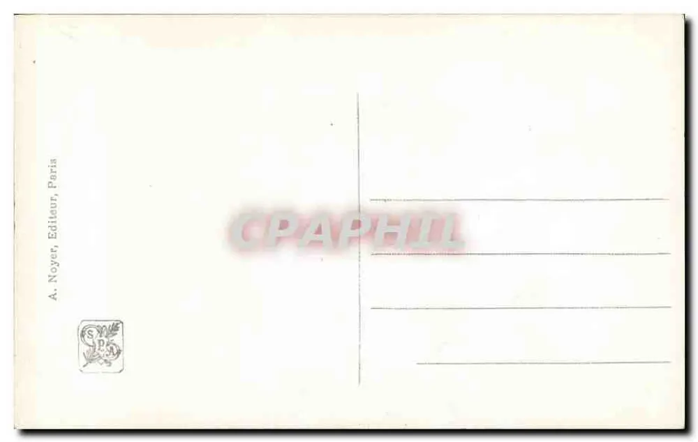 Frau und Lamm — Caprice — Salon 1919, A.F. L. Kowalsky, Verlag A.N. Paris - Rückseite