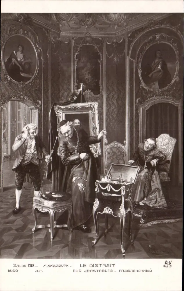 Der Zerstreute — Salon 1912 — F. Brunery — A.N. Paris - Vorderseite