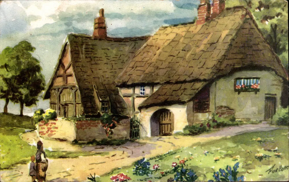 Englisches Cottage — Pittoreske Ansicht — Furlon - Vorderseite