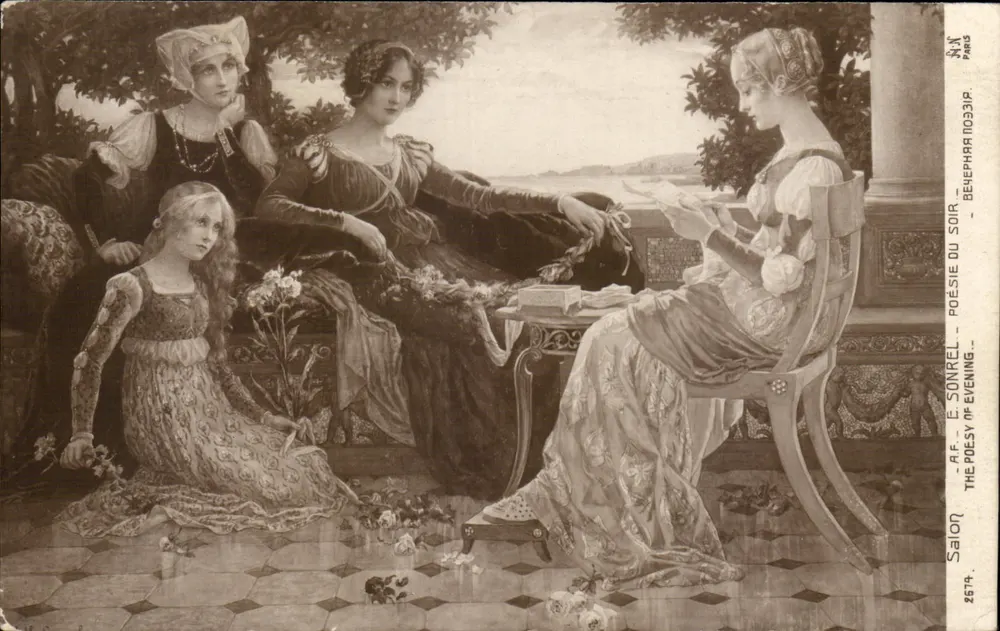 Poetry-Salon — Abendpoesie — É. Sonrel — Paris - Vorderseite