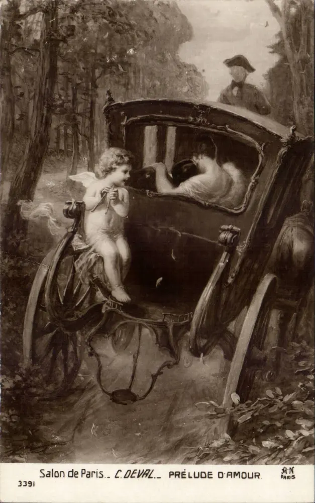 Vorabend der Liebe — C. Deval — Paris Salon — Nr. 3391 - Vorderseite