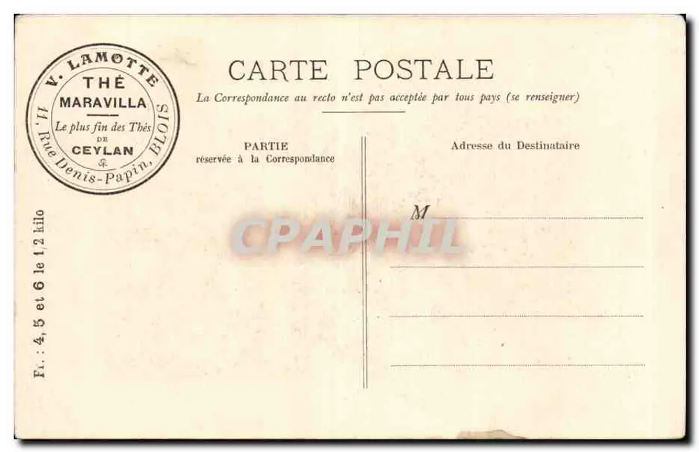 Das kleine Herde — P.B. — V. Lamotte, Blois - Rückseite