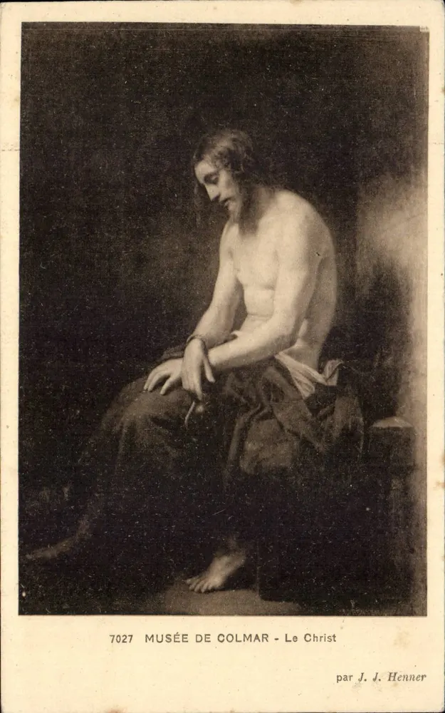 Muzeum w Colmarze — Chrystus — autorstwa J. J. Henner — n° 7027 - Awers
