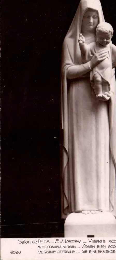 Statue der Jungfrau mit dem Kind — Salon von Paris — E.J. Vezien — n°6020 - Vorderseite