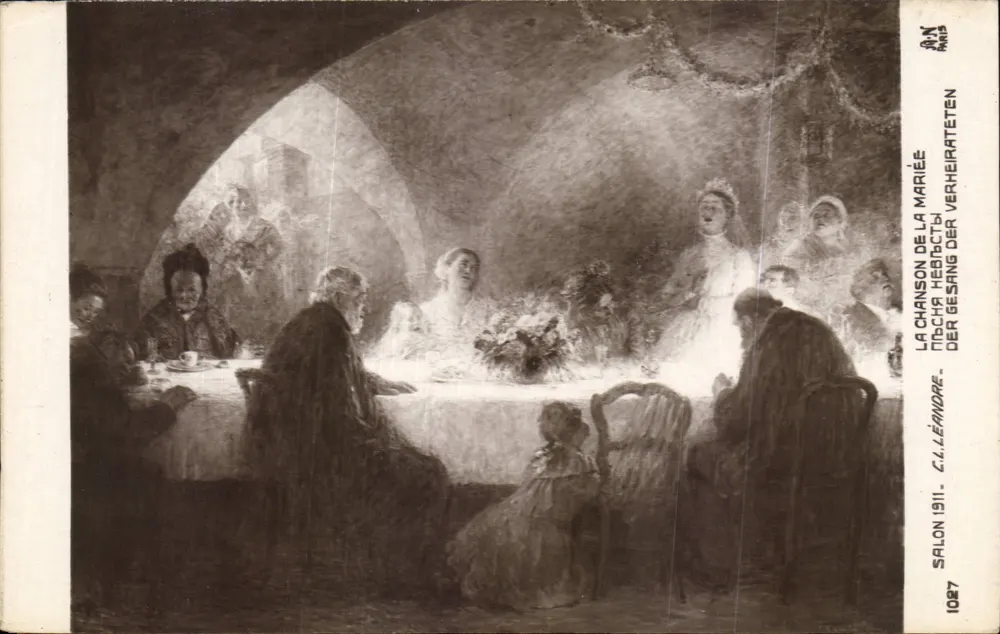 A Canção da Noiva — Salão 1911 — C.L. Léandre — N° 1027 - Frente