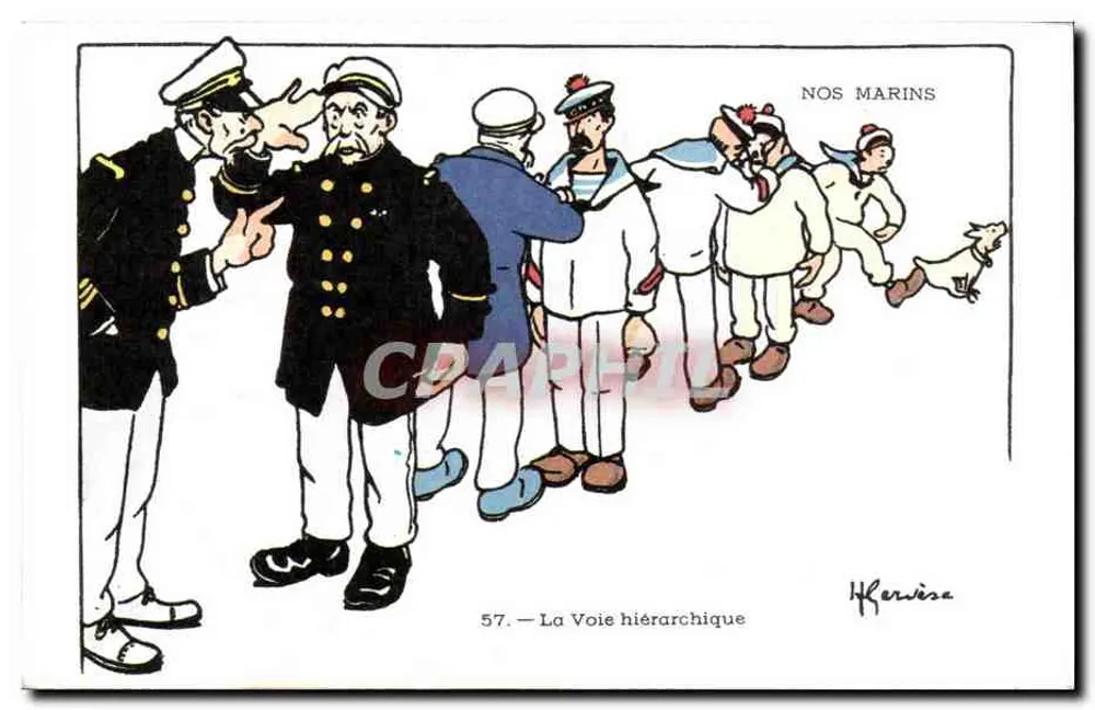 Unsere Matrosen — Der Hierarchische Weg — H. Ferwese, n°57 - Vorderseite