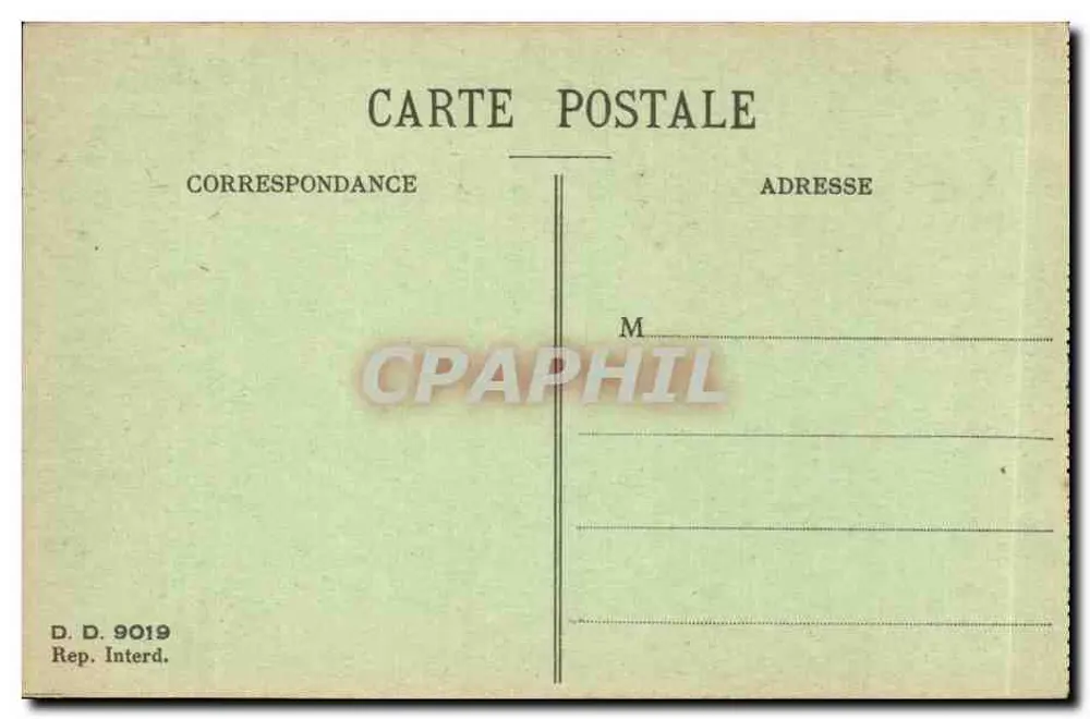 Öffentliche Bäder — Szene im öffentlichen Bad — F. Garillard, Serie D. D. 9019 - Rückseite