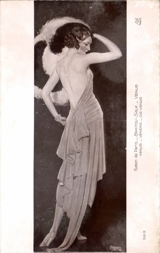 Tänzerin mit Federbesatz — Salon de Paris — AN Paris, n° 5913 - Vorderseite