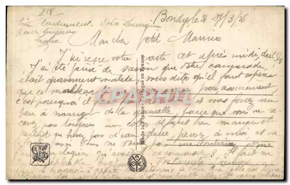 Leidenschaftliche Liebe — Salon von Paris — A. Renault — n° 5126 - Rückseite