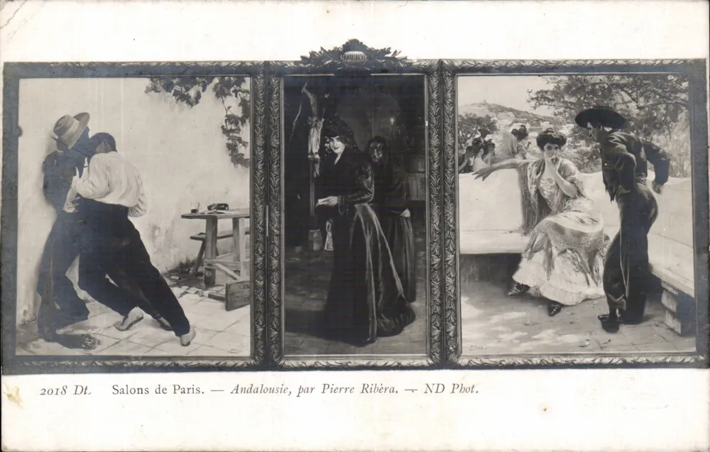 Salons von Paris — Andalusien, von Pierre Ribera — ND Phot. - Vorderseite