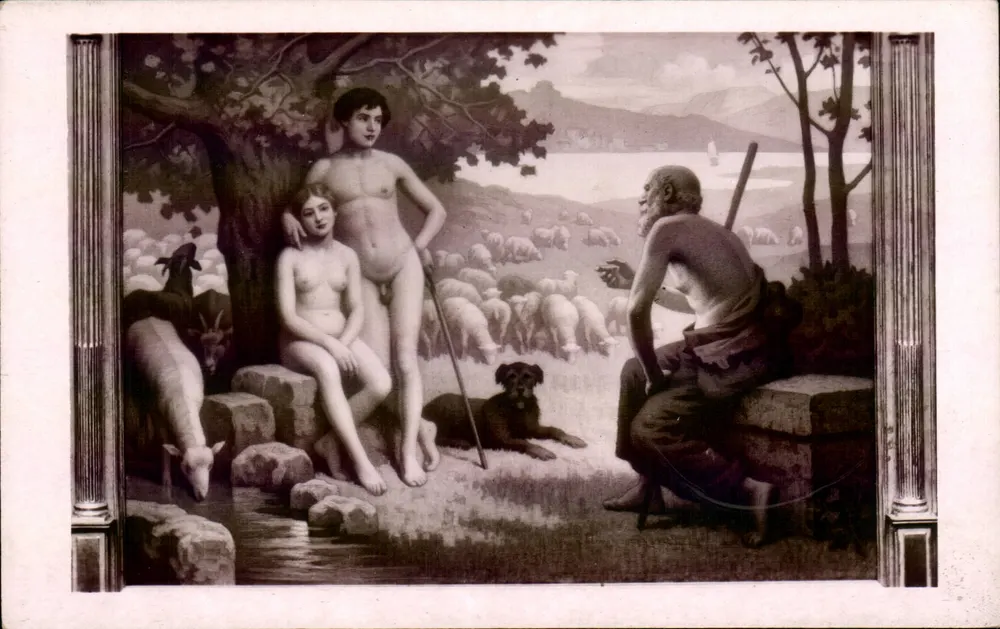 Daphnis und Chloe — Salon de Paris — A. Troncet, Nr. 6525 - Vorderseite