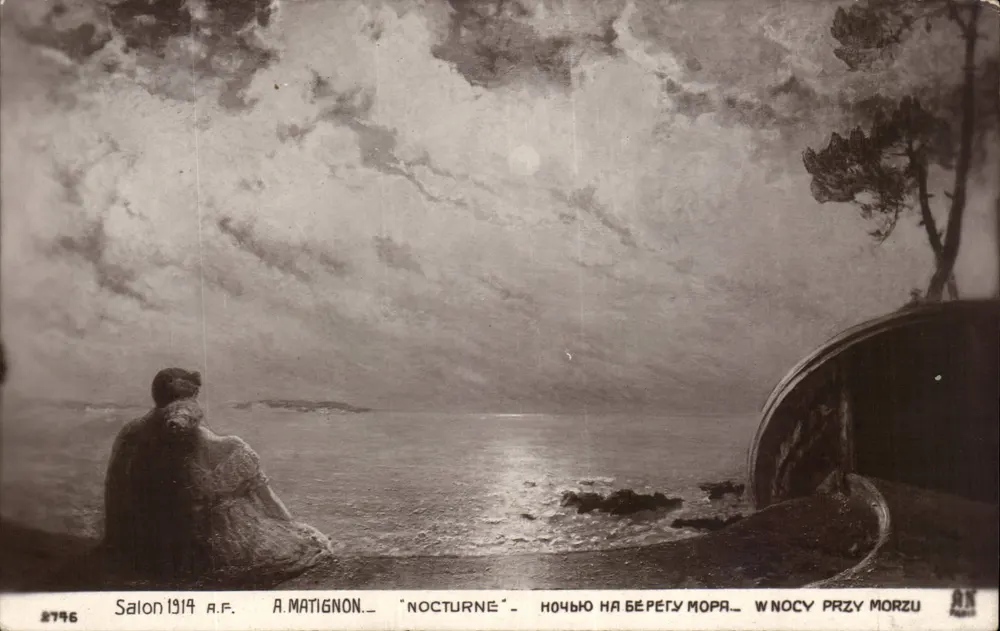 Nocturne — Salon 1919 — A. Matignon — Verlag AX, Nr. 2796 - Vorderseite