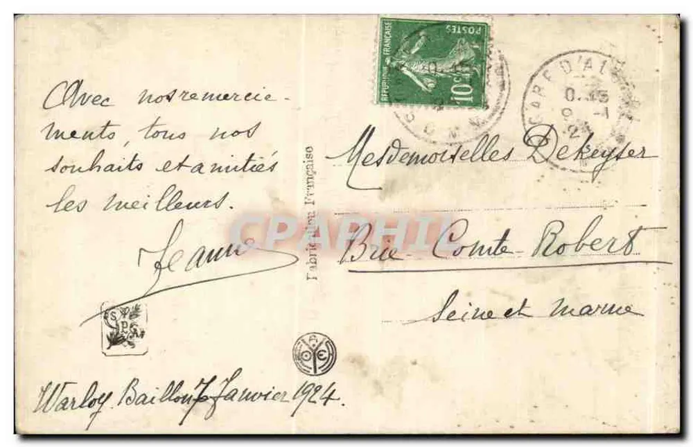 Salon de Paris — Ende des Sommers — H. Darien — n° 4631 - Rückseite