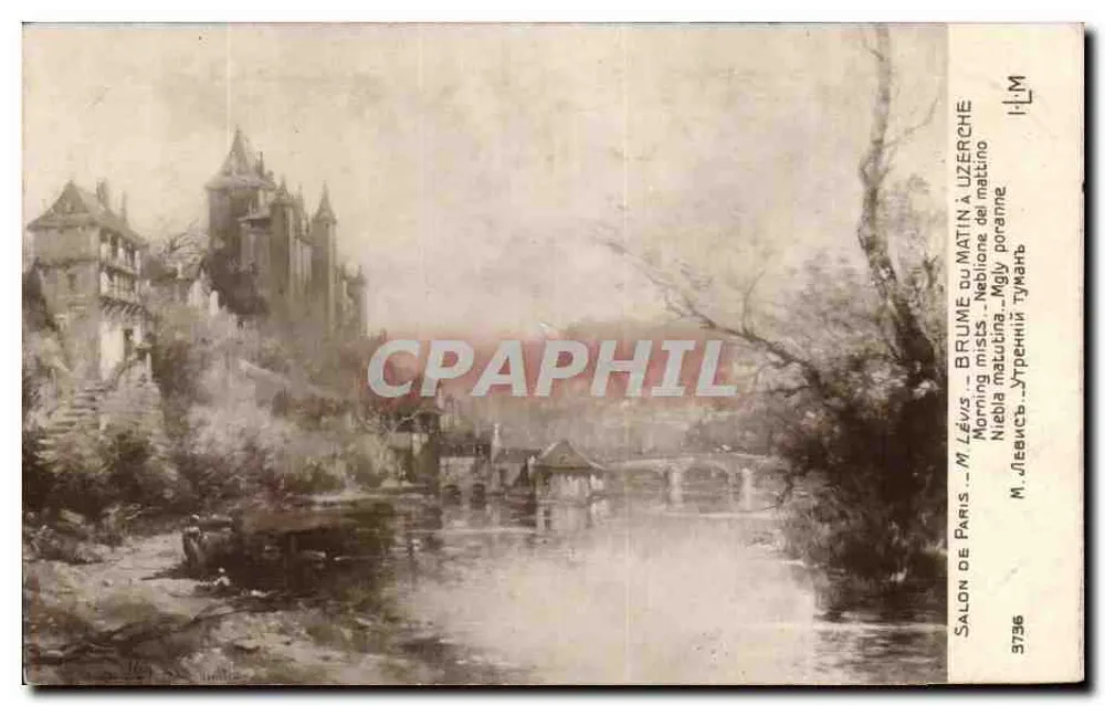 Uzerche — Morgennebel — Salon de Paris, Nr. 3736 - Vorderseite