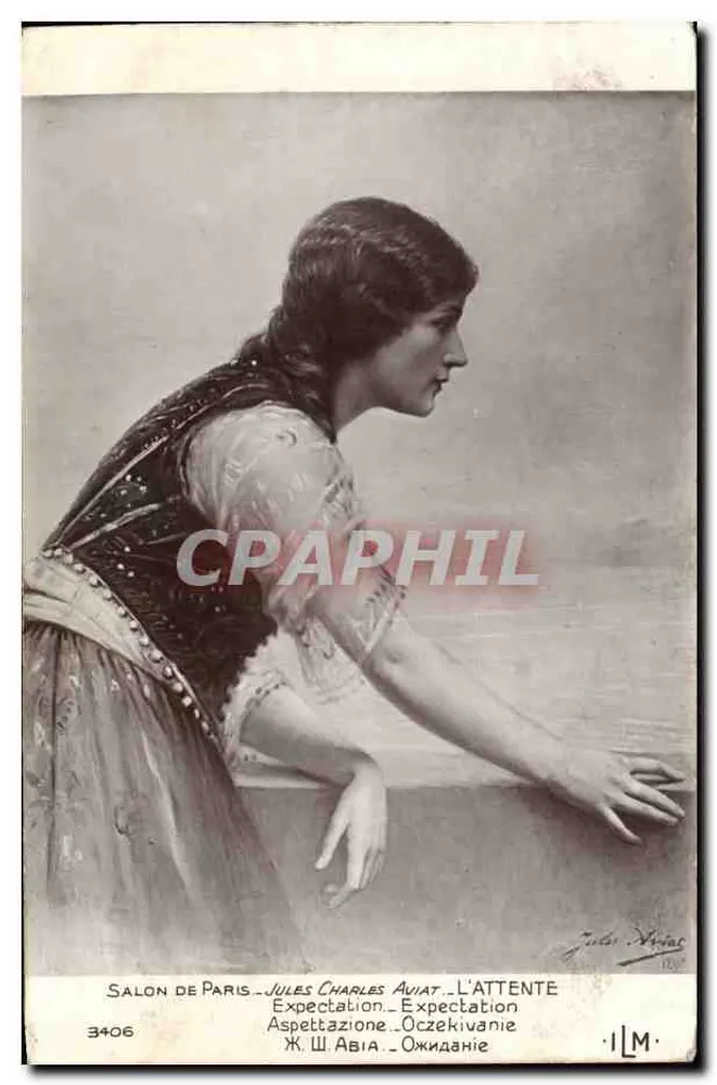Frau in Erwartung — Jules Charles Aviat — Salon de Paris, n°3406 - Vorderseite