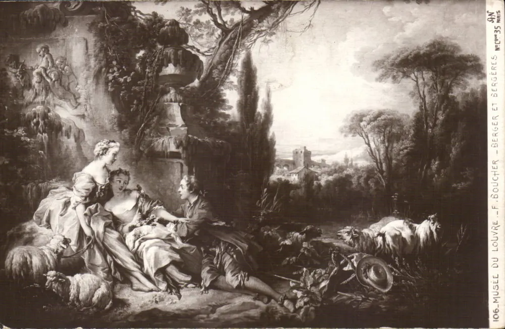 Bergers und Bergersfrau — F. Boucher — Musée du Louvre — N° 106 - Vorderseite