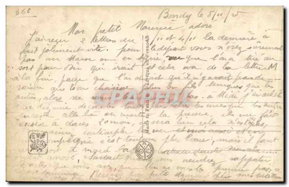 Zwei Figuren, die am Meer sitzen — A. Renault — Paris Salon, Nr. 3392 - Rückseite