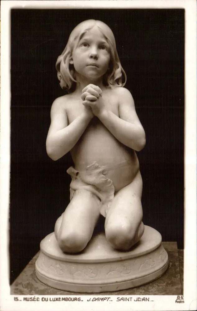 Saint Jean — Skulptur von J. DampT. — Musée du Luxembourg, Paris - Vorderseite