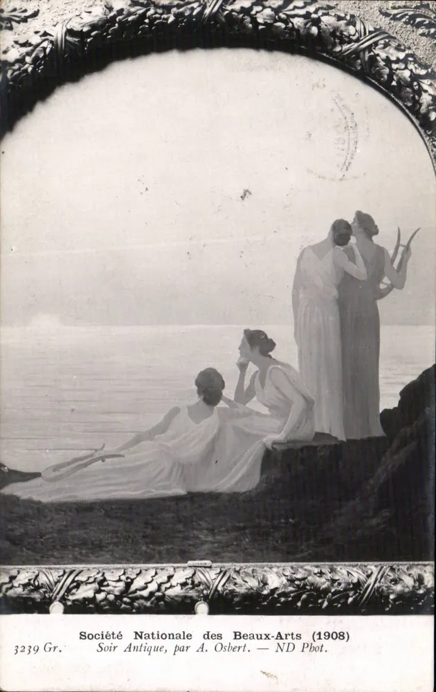 Noite Antiga — Sociedade Nacional de Belas Artes (1908) — por A. Osbert - Frente