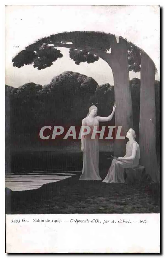 Goldenes Abendrot — Salon de 1909 — von A. Osbert - Vorderseite