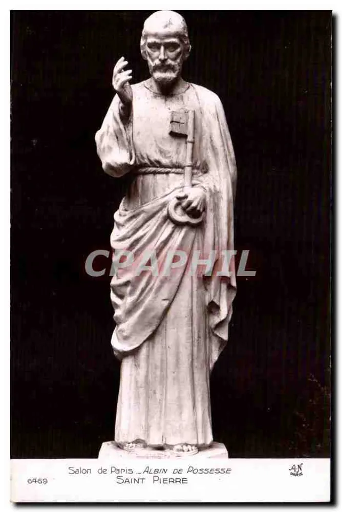 Statue des Petrus — Paris Salon — Albín de Possesse - Vorderseite
