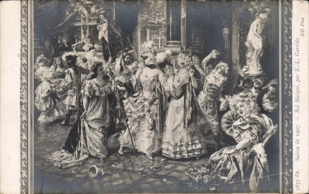 Masquerade Ball — Salon 1907 — von E.-L. Garrido - Vorderseite