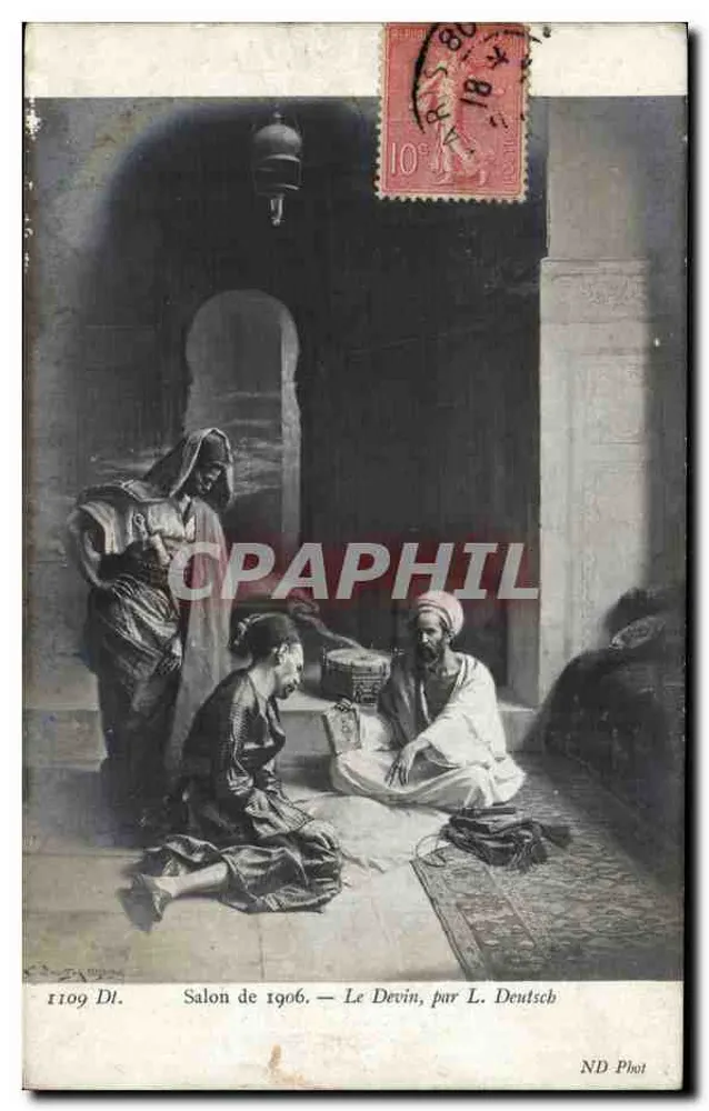 Salon von 1906 — Der Wahrsager, von L. Deutsch — ND Fotografie - Vorderseite