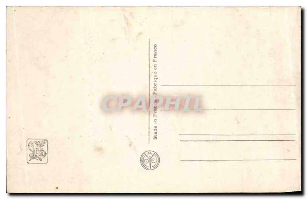 Träumende Frau — Werk von Louis Picard — Verlag 4N Paris, Nr. 6014 - Rückseite