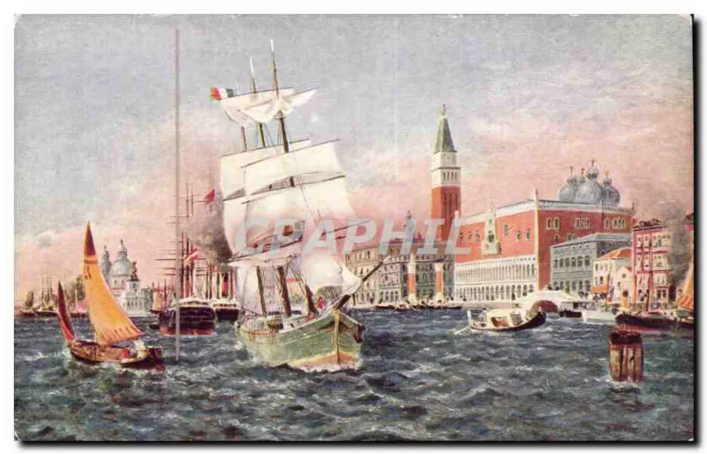Schlafzimmer — Hafen von Venedig — G. Rouullet, Pinxit. Salon de Paris. S.A.F. A.N. Paris. 366 - Vorderseite
