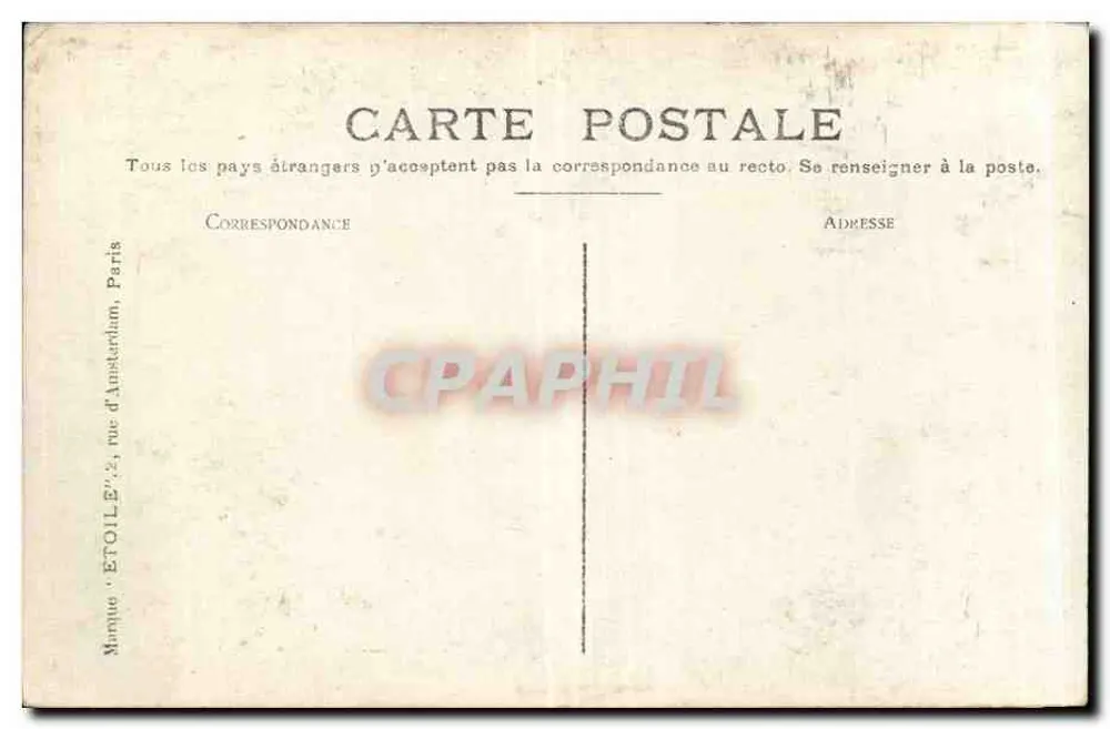 Thema: Angst — Salon 1909 — Luce Biot — Verlag: Marke 'ETOILE', Paris - Rückseite