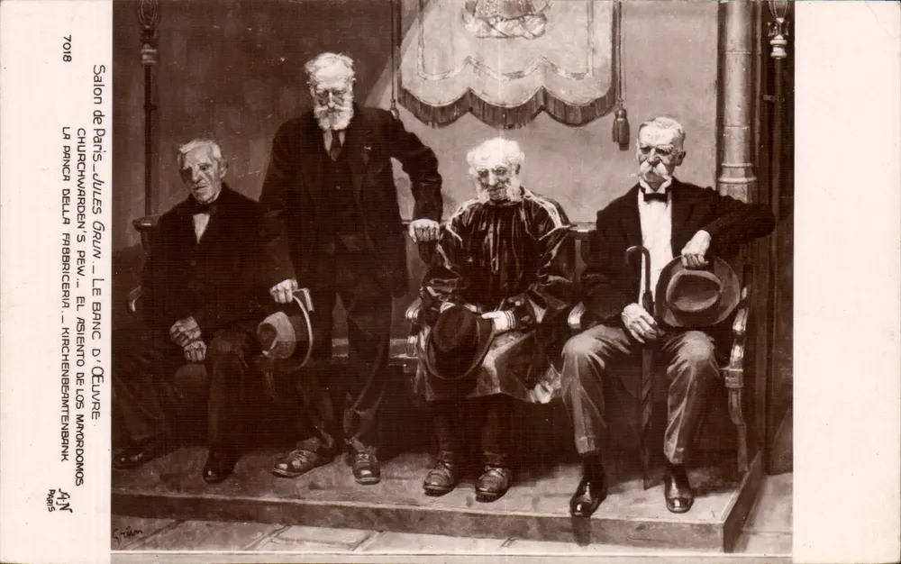 Paris Salon — Kirchendienerbank — Le Banc d'Œuvre — Verleger Grillon, Nr. 7018 - Vorderseite
