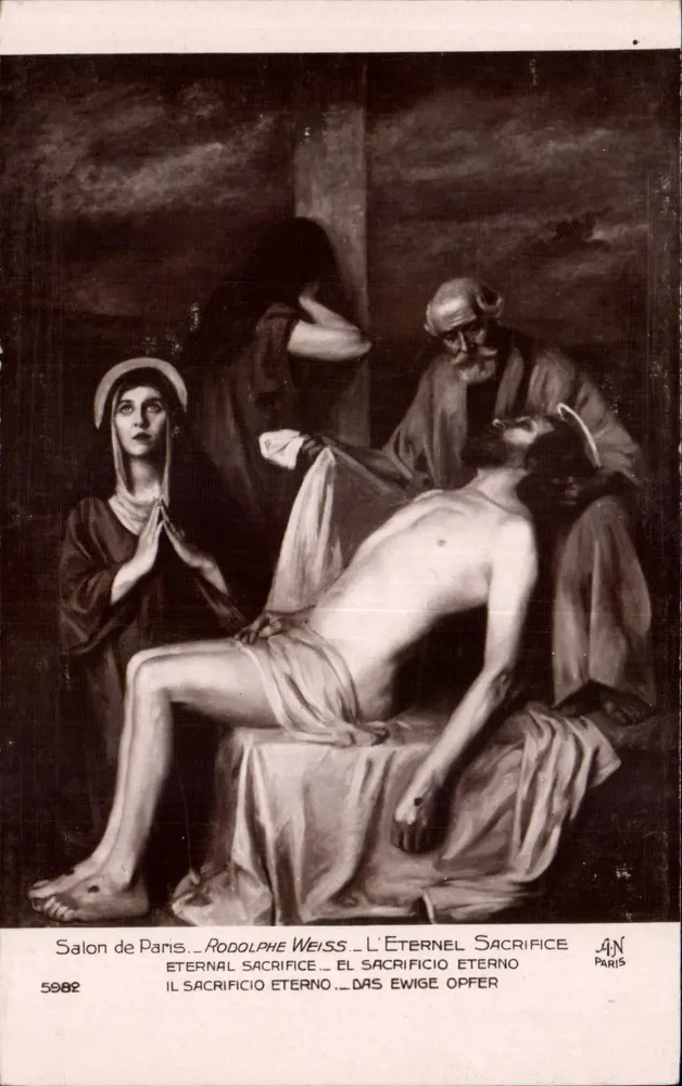Das Ewige Opfer — Rodolphe Weiss — Salon von Paris — n° 5982 - Vorderseite