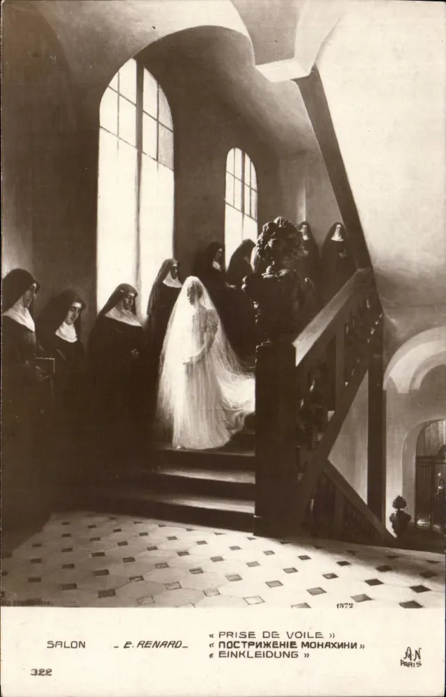 Veil Taking — E. Renard — Salon n°322 — J.A.N. Paris - Vorderseite