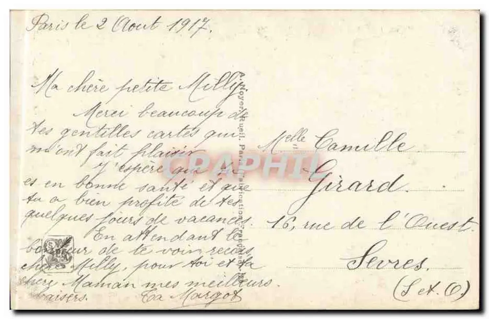 Veil Taking — E. Renard — Salon n°322 — J.A.N. Paris - Rückseite