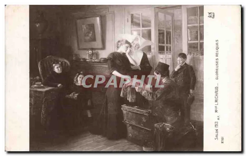 Wohnzimmer — Familienbild — Mme L. Michaud, Paris, n° 2161 - Vorderseite