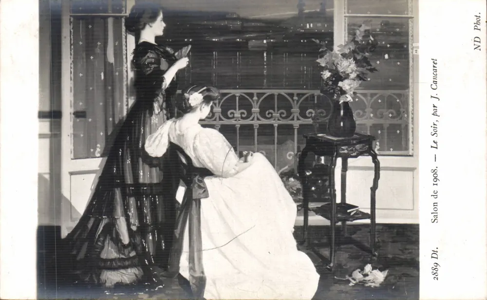Abendzimmer — Das Zimmer von 1908, von J. Cancaret - Vorderseite