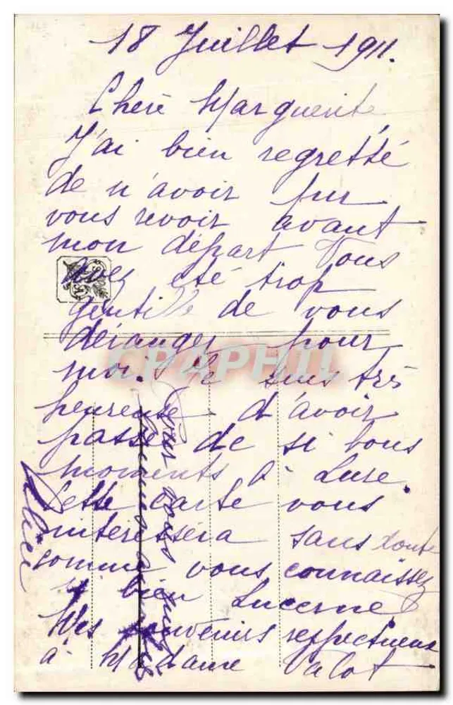 Markt in Luzern — lebendige Szene unter Arkaden — Max Kahn, n° 294 - Rückseite