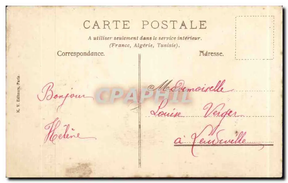 Getreideernte — Szenen der Ernte — K. V. Verlag, Paris - Rückseite