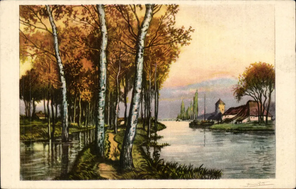 Flusslandschaft mit Popeln — Editions E. K. & C°, Serie 1977 - Vorderseite