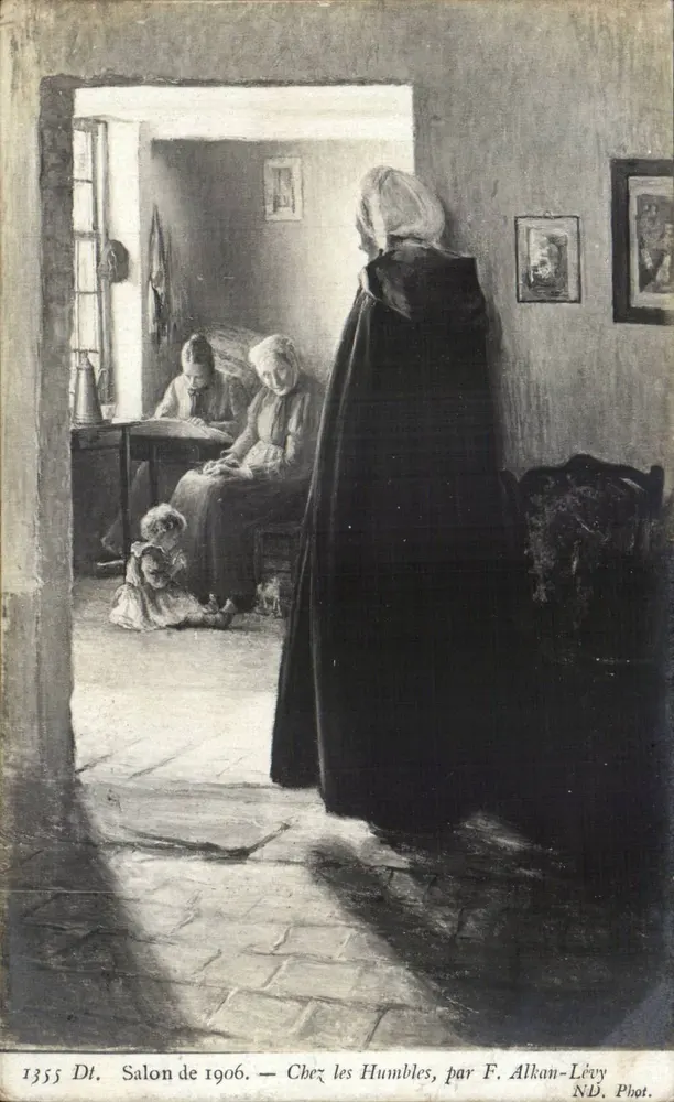 Salon von 1906 — Bei den Humbles, von F. Alkan-Lévy - Vorderseite