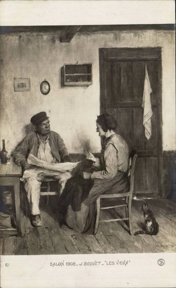 Die Alten — Salon 1908 — J. Boquet — n°61 - Vorderseite