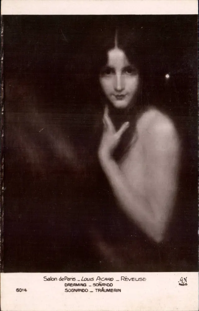 Nackte Frau — Portrait — Salon de Paris, Louis Picard, n°6014 - Vorderseite