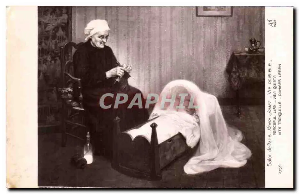 Salon de Paris - Henri Jamet - Ruhevolles Leben - Perceful Life - Vita Tranquilla - Ruhiqes Leben - Vorderseite
