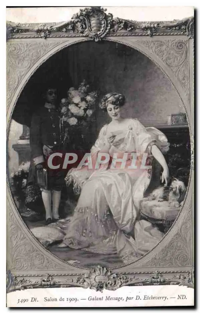 Salon de 1909 — Galant Message — von D. Etcheverry - Vorderseite