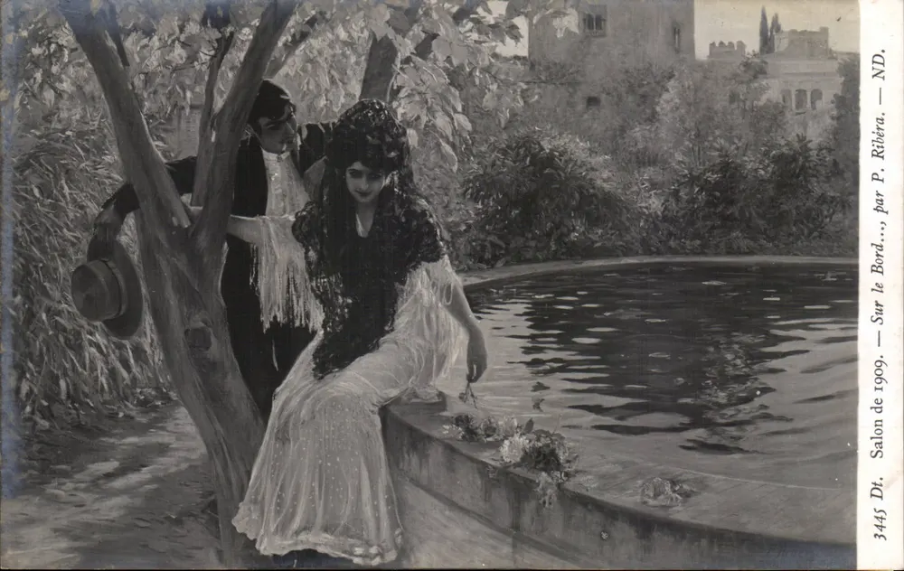 Am Rand — Salon de 1909 — von P. Ribéra - Vorderseite