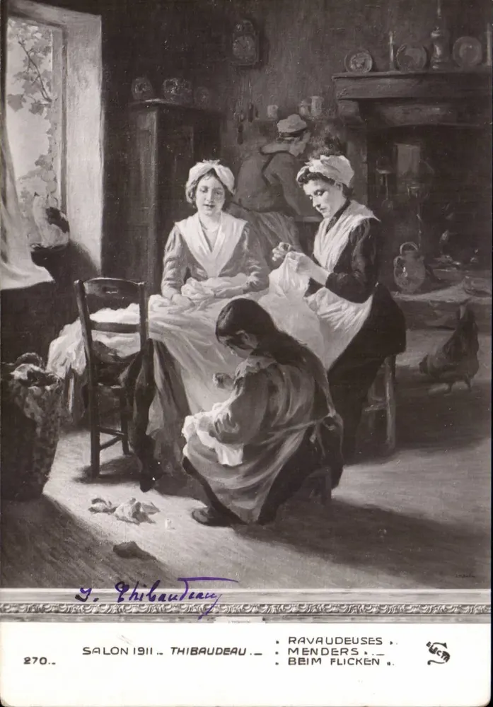 Ravaudierinnen — Salon 1911 — Thibaudeau n°270 - Vorderseite