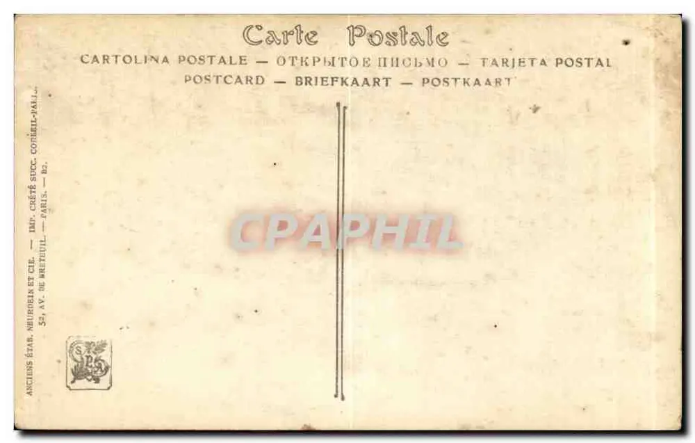 Zwei junge Mädchen — im Park — Édouard Cabaud, Nr. 7075 D - Rückseite